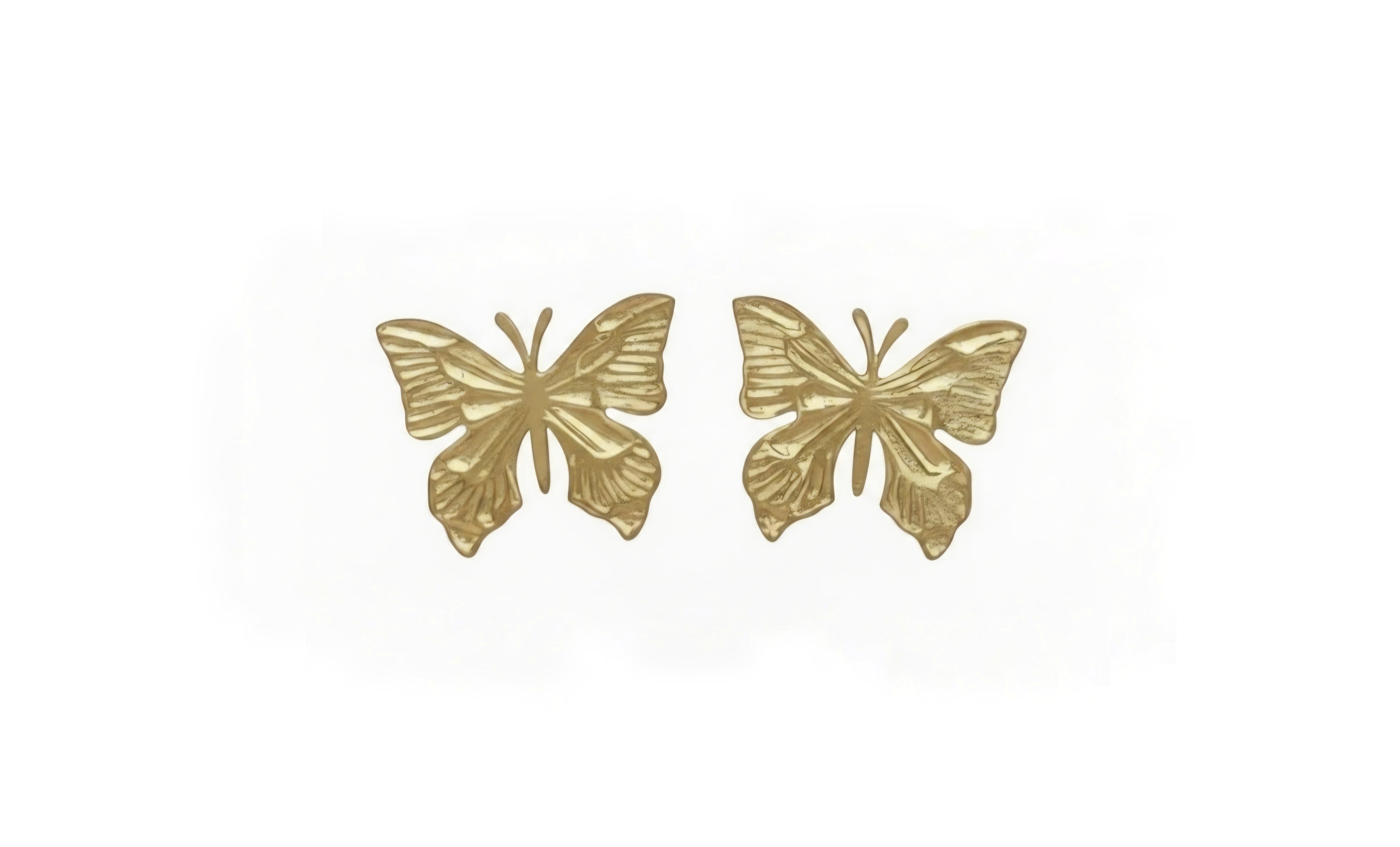 Golden Butterfly Wing Studs